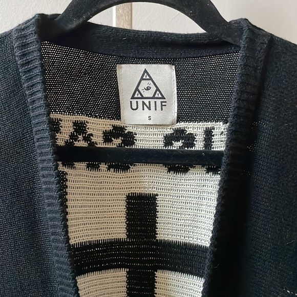 UNIF Jesus Saves cardigan black sz S - Picture 6 of 6